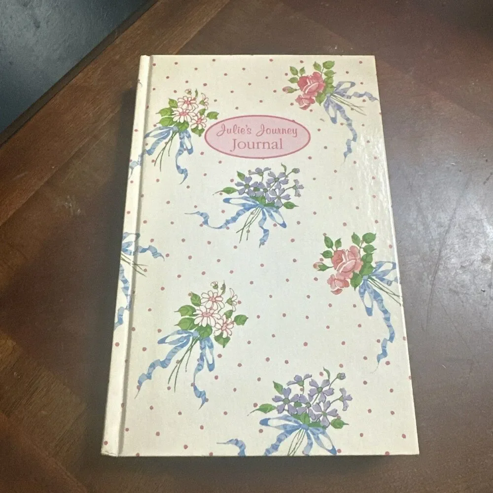 VTG 1994 Set of 2 Julie's Journal Unused Floral Patchwork Blank Unused